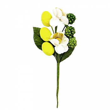 Декоративный букетик "Рукоделие" Лимонный, DKB092