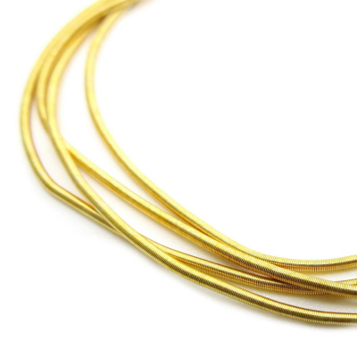Канитель мягкая, гладкая KAN/MK1.3-05  матовая, яркое золото