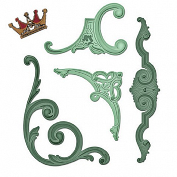 Набор ножей Spellbinders® Shapeabilities® "Золотые карнизы и узоры"