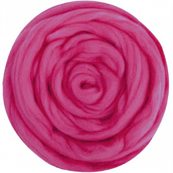 Шерсть для валяния 100% полутонкая шерсть, 50 г, №0225 Мальва ,упак (10шт.)