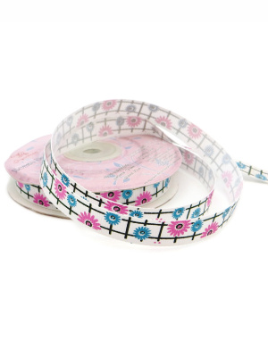 Лента декоративная принтованная "Рукоделие" LD-003 25м, цвет 14