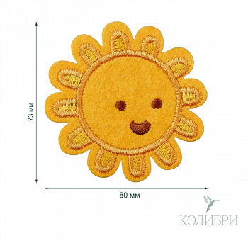 Термоаппликация LA528 Yellow (желтый) 60 х 60 mm.