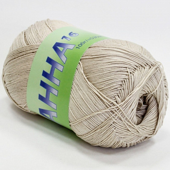 Анна 16, пряжа для ручного вязания 100г/530м (291 натуральный)