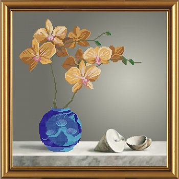 Набор для вышивания «Nova Sloboda» НС3123 Желтая орхидея