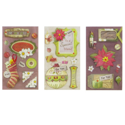 Набор для творчества "Рукоделие" NT-68 (3D наклейки "Рождество")