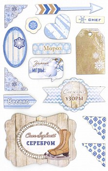 Чипборд (стикер) Рукоделие™ "Снежные узоры" CHV-07/2