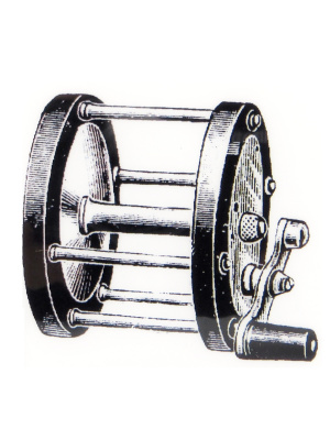 Резиновый штамп «Antique Fishing Reel», 5x5см