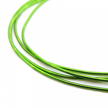 Канитель мягкая, гладкая KAN/MD0,7-15 глянец, яркий лайм