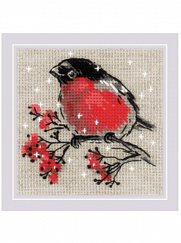 Набор для вышивания «Риолис» 2132 Зимний гость 10*10 см