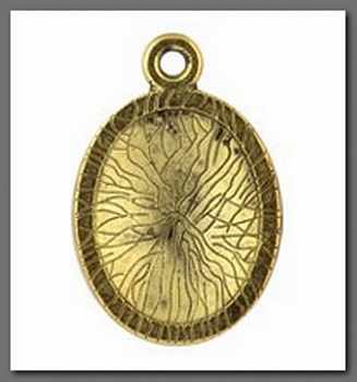 Основа MFB-06 "Zlatka" 1,7х2,5 см 10 шт.  под античную бронзу