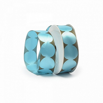 Лента атласная с рисунком арт.TBY.ЛАР.TX- 09.1 шир.2,5см цв.72  уп.9,14 м