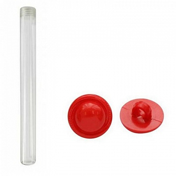 Пуговицы в тубе 57617, d=11.5 мм 36 шт. на ножке, 159 красный