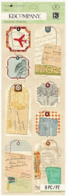 Набор тэгов-ярлычков на клейкой основе: Путешествие, Tim Coffey
