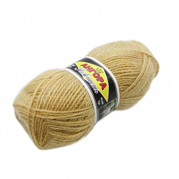 Волжанка Ангора, пряжа для ручного вязания (03, бежевый)