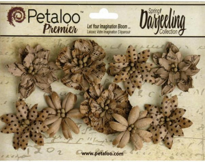 Набор цветов бумажных "Petaloo" 1478-200 Wild Blossoms х 9 Med-Craft