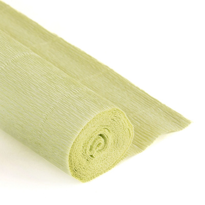 Гофрированная бумага GOF-180 «Blumentag» 50 см, рулон 2,5 м, цв.566 нежно-зеленый