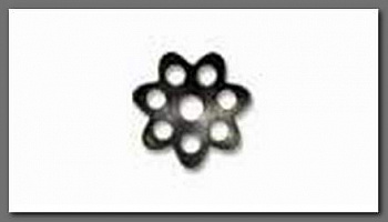 Розетка для бус "Zlatka" под черный никель, в уп. 5шт. DR-012/5 