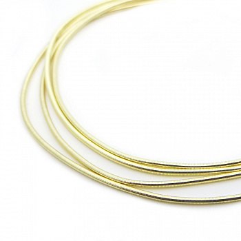 Канитель мягкая, гладкая KAN/MD0,7-03  глянец, светлое золото