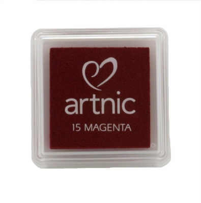 Подушечка чернильная Tsukineko "Artnic Small" 25х25мм, цвет: Фуксия