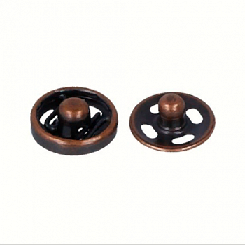 Кнопки пришивные KLМ-070 металл "Gamma" d 7 мм 10 шт. №04 под медь