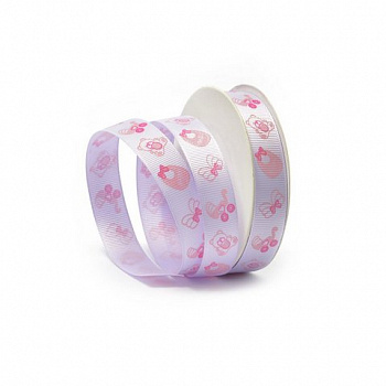 Лента репсовая с рисунком, шир. 15 мм, дл. 9,14 м, TBY.ЛДР.CK-16.3.141