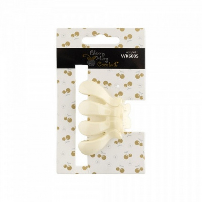 Заколка для волос CHERRY MARY "Cocktail" V/K6005  1шт. №02 белый