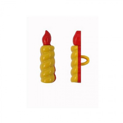 Пуговицы в тубе 48848  'Свеча', 25 мм, 36 шт/упак 159/110 красно/желтое