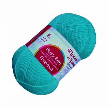 Пчелка, пряжа для ручного вязания (222, голубая бирюза)