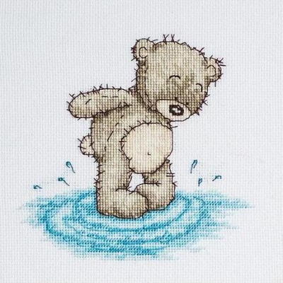 Набор для вышивания «Luca-S» B1080 Медвежонок Бруно,14x13.5 см