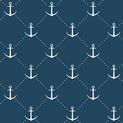 Упаковочная бумага односторонняя WPO-02 «Stilerra» 100 x 70 см, цвет 41 Якоря