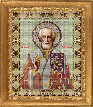 Набор для вышивания "Galla Collection" И 026 Икона «Николай Чудотворец » 26 x 32 см		