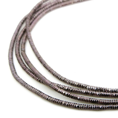 Канитель (трунцал) мягкая, фигурная KAN/MN1-22  глянец, графит