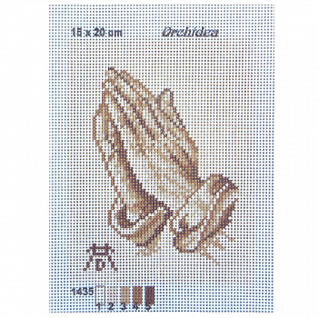 Рисунок на канве 18*20 см Orchidea "Ладошки"