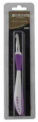 Крючок вязальный с эргономичной ручкой ADDI 140-7, 16 см, №8.00