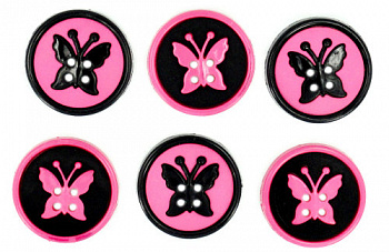 Набор декоративных пуговиц «Dress It Up» 5879 Пуговки с бабочками