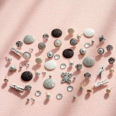 Набор для творчества NT-169 "Рукоделие" черно-белый