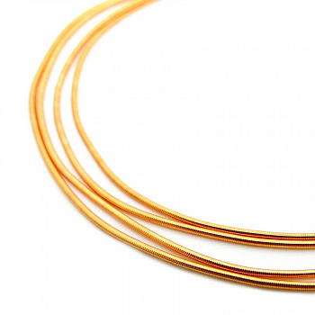 Канитель мягкая, гладкая KAN/РР0,7-02 глянец, бледно-оранжевый