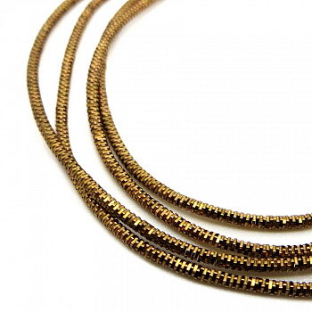 Канитель (трунцал) мягкая, фигурная KAN/MN1-27  глянец, сепия