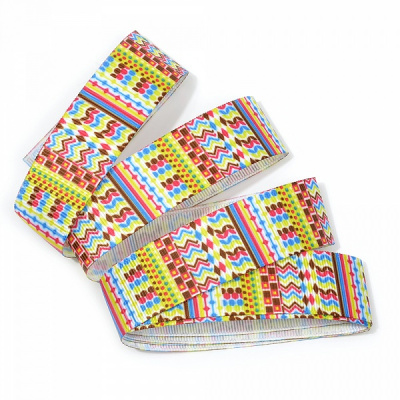 Лента репсовая с рисунком арт.TBY.LDR111 шир.25 мм 10 м