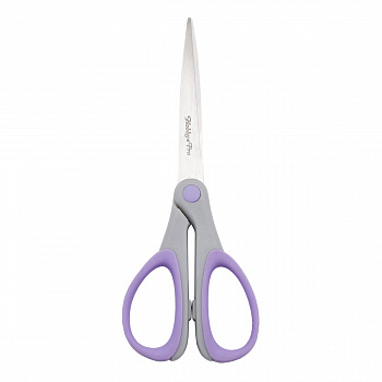 Ножницы "Hobby&Pro" 590452 для дома и офиса 15 см/6",силиконове ручки SOFT.светло-фиолетовый 
