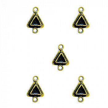 Заготовка для украшения Треугольники 2 - 5шт (Бронза)
