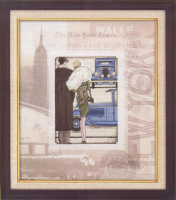 Набор для вышивания «Panna» ГМ-1708 Ретро. Нью-Йорк,24х28 см