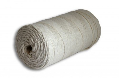 Шпагат хлопковый крученый 4 мм (неокрашенный) 100м