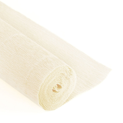 Гофрированная бумага GOF-180 «Blumentag» 50 см, рулон 2,5 м, цв.603 слоновая кость