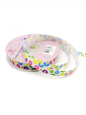 Лента декоративная принтованная "Рукоделие" LD-001 25м, цвет 01