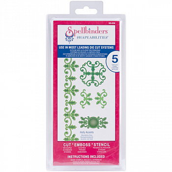 Набор ножей Spellbinders® Shapeabilities® "Узоры остролиста"