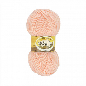 ЛЕДА, пряжа для ручного вязания,  5 х100 г  340 м ± 8 м (204, персиковый)