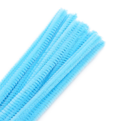 Синель-проволока "Астра", 6 мм*30 см, 30 шт/упак. цв. А-042 голубой