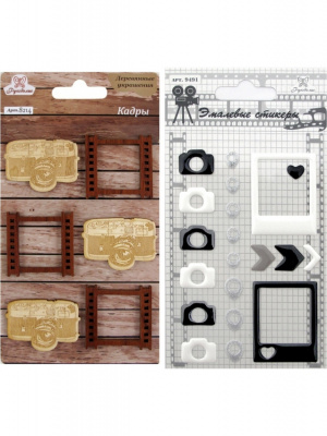 Набор для творчества NT-37 "Рукоделие" деревянный декор и стикеры