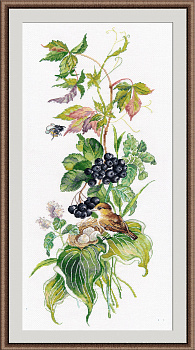 Набор для вышивания «Овен» 1014 " Гнёздышко" 18*44 см.